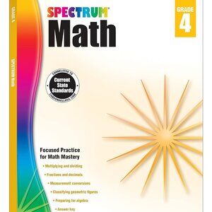 Spectrum Math Grade 4 Math Workbook